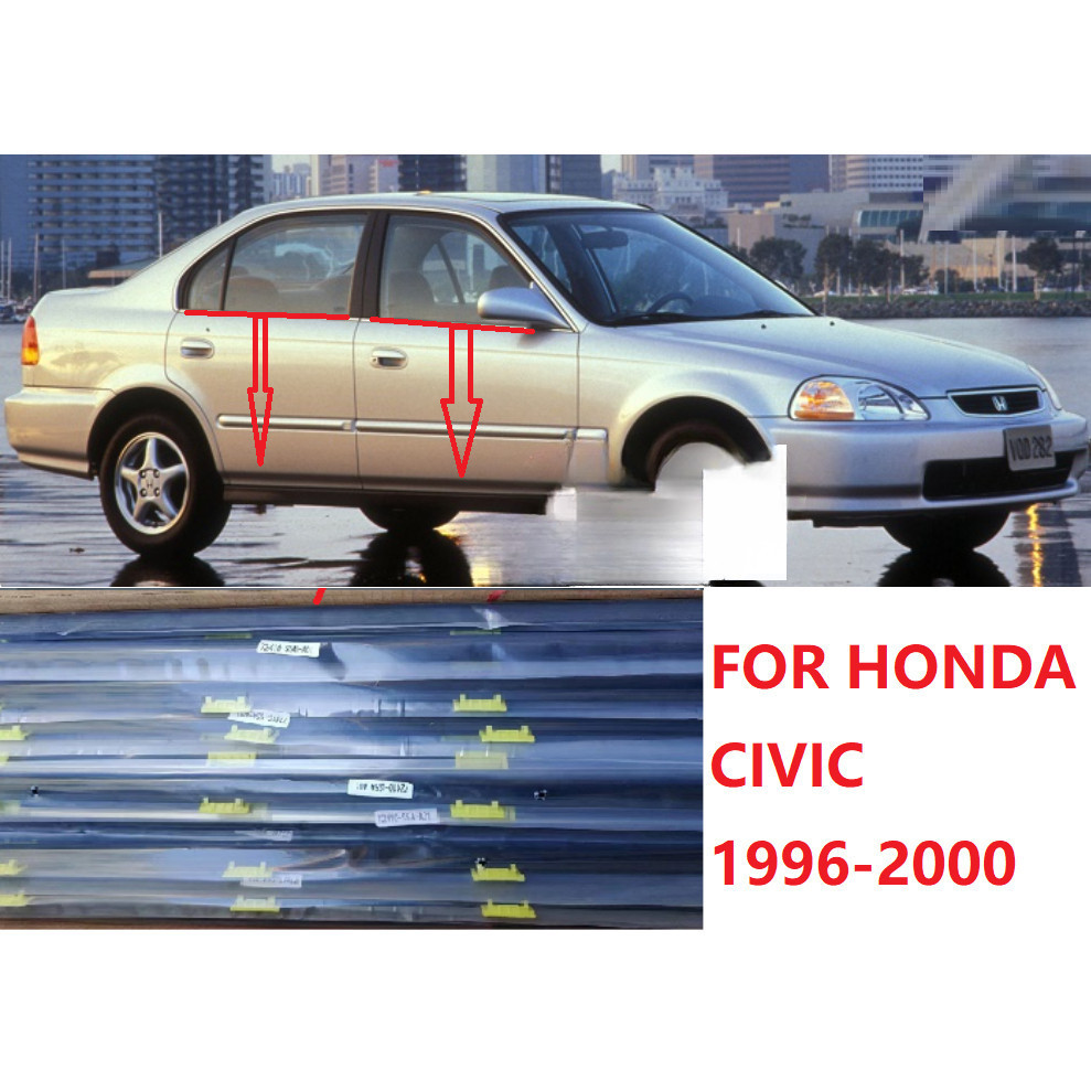 Honda Civic EJ EK SO4 1996 1997 1998 1999 2000 Outside Window Moulding