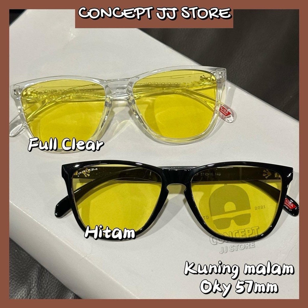 readystok transparent clear Color viral tone oky full TRANSPARENT 57mm ...