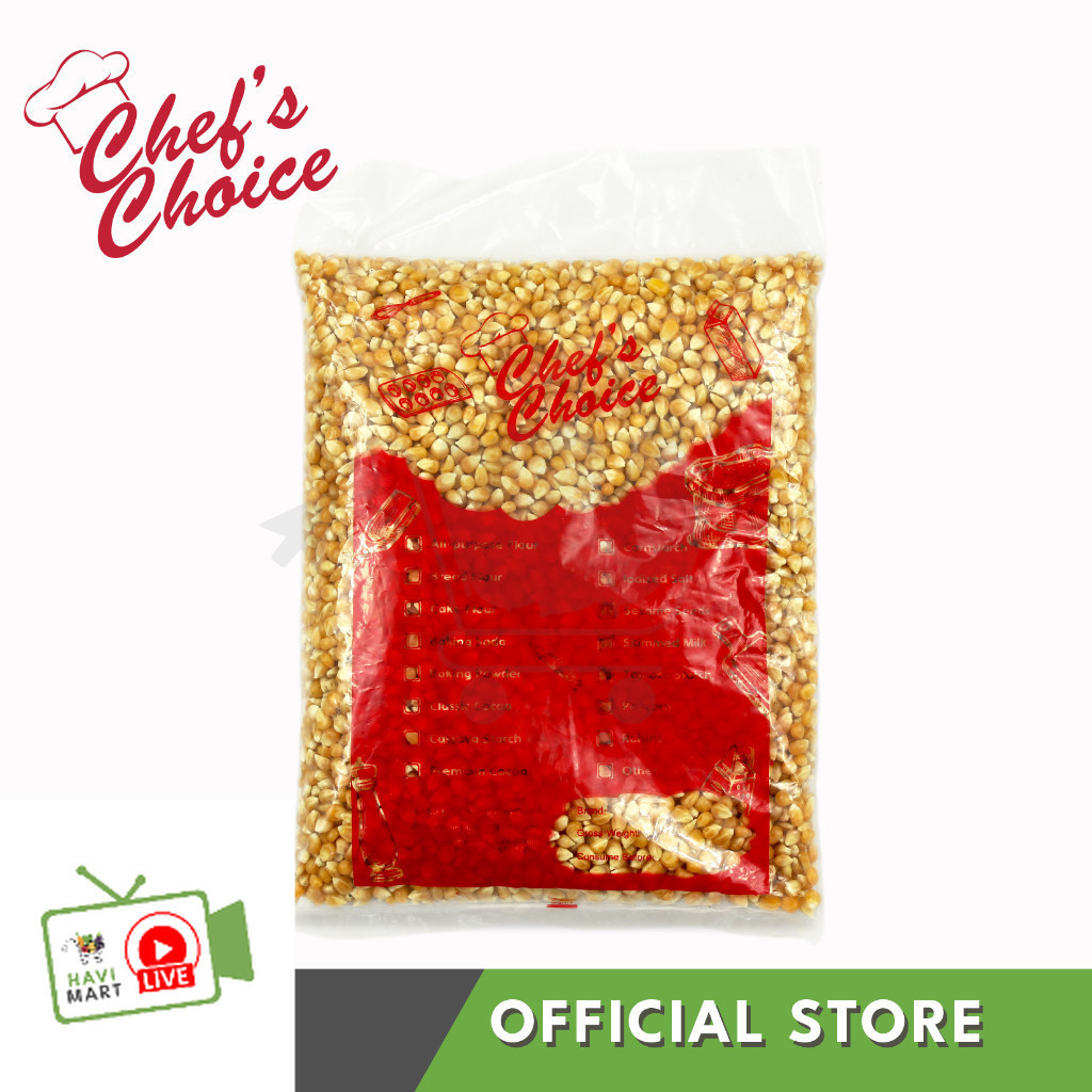 HAVI LIVE POPCORN 250G 500G 1KG (Chef's Choice) | Shopee Philippines