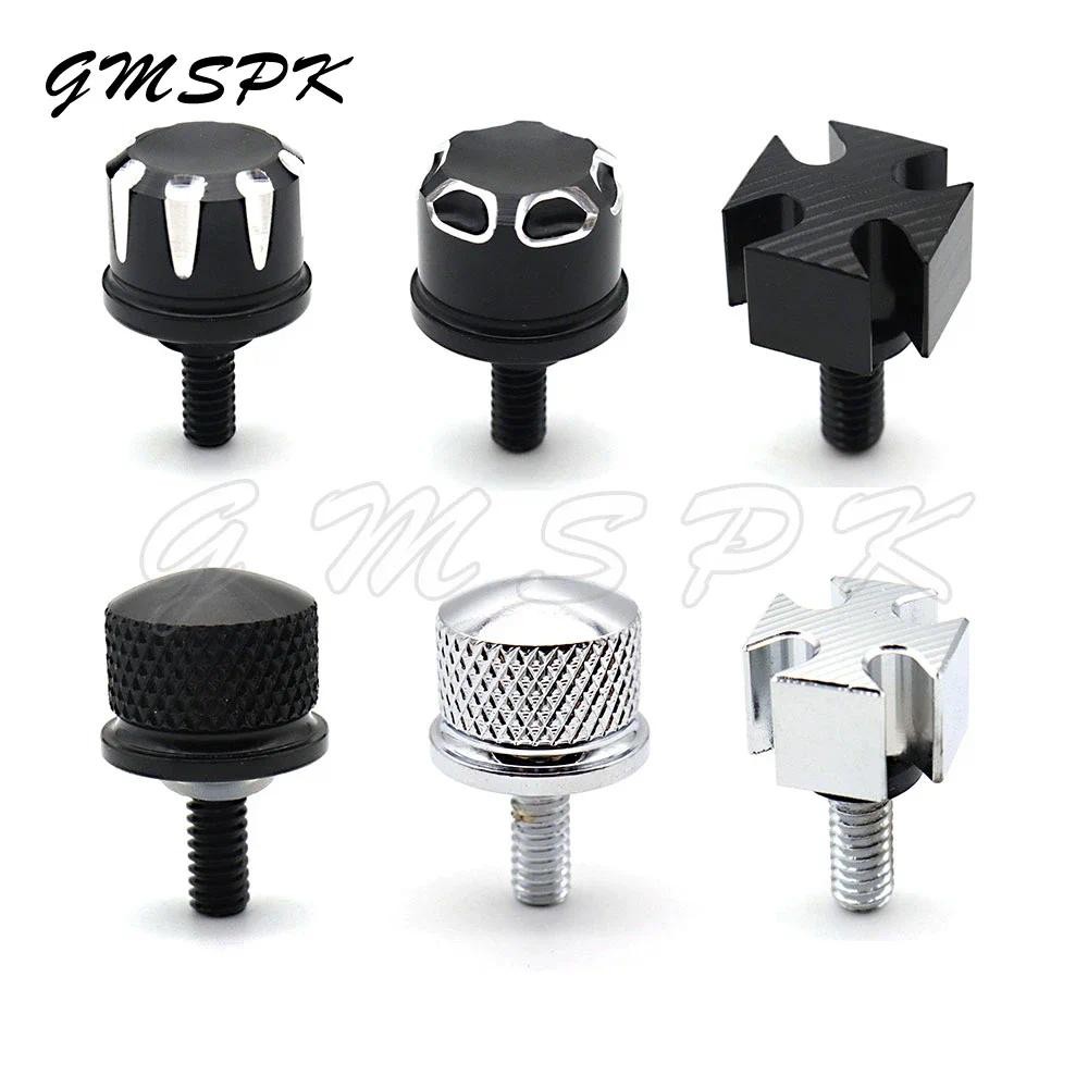 2pcs Motorcycle Blue Aluminum Alloy Rear Seat Bolt Screw For Harley Davidson Touring Sportster Softail Dyna 1996-2017 - View #3