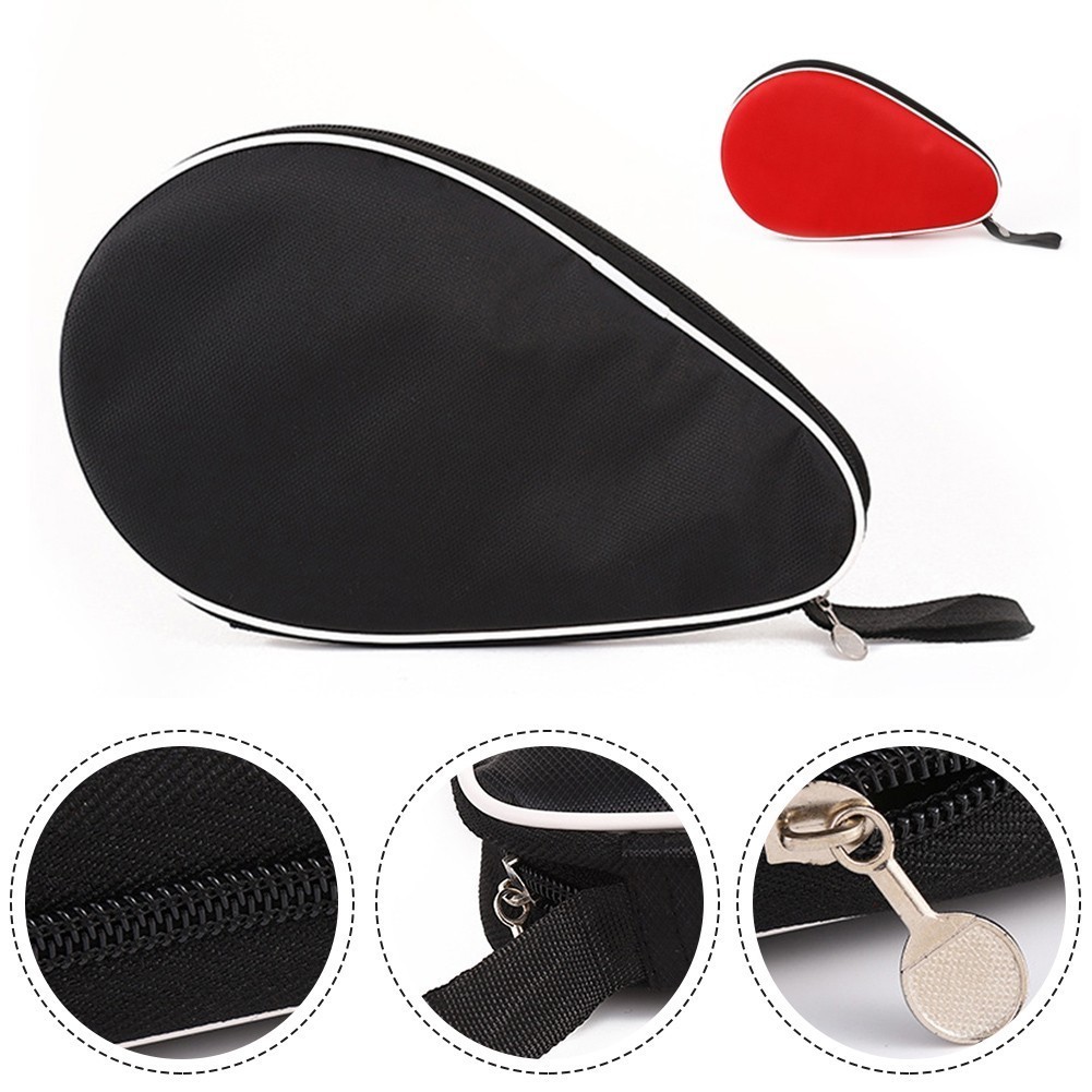 Portable Table Tennis Rackets Bag Gourd Type Paddles Case Dustproof