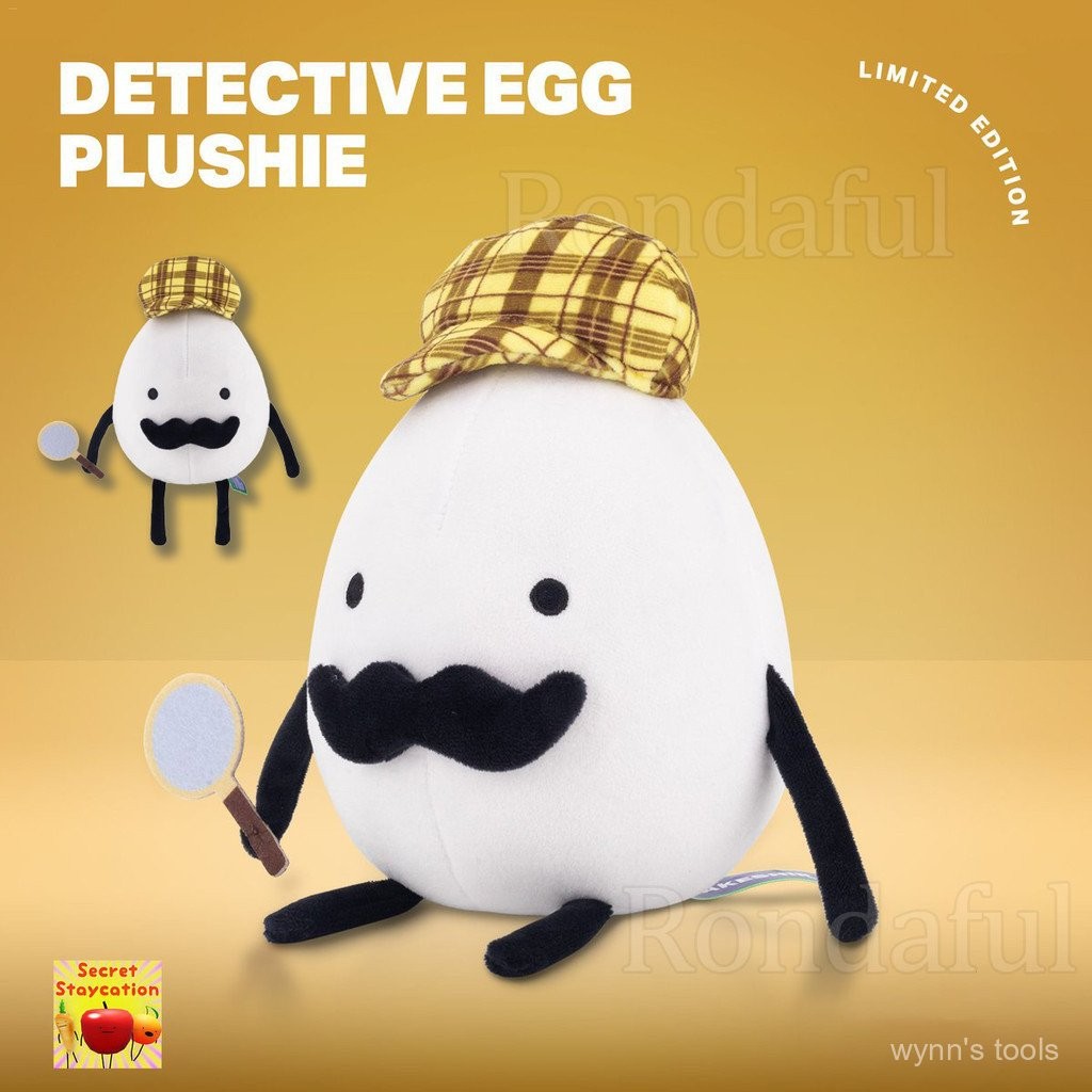 Detective Egg Plush Doll Game Secret Staycation Peripherals Detective