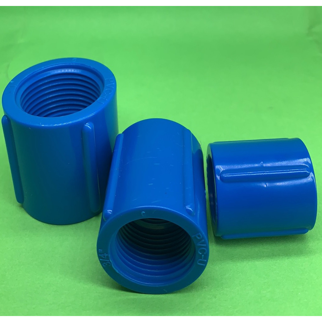 Pvc bluepe fittings full threaded coupling 20mm 25mm 32mm | Shopee ...
