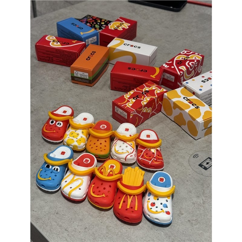 2024 McDonald's Crocs Keychain Mini Pendant Crocs Slipper Pendant ...
