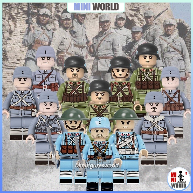 Minifigures Toys Gifts Boys Volunteer Army National Army Big Knife Team ...