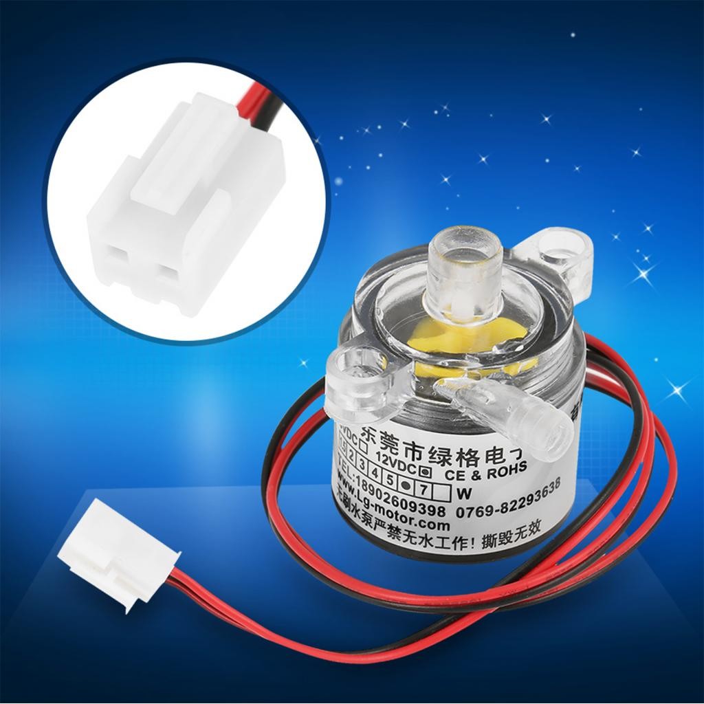 Mini Pompe à Eau 12V 6W - 2L/min - Submersible Et Silencieuse - Parfaite Pour Aquarium, Fontaine, Système Solaire