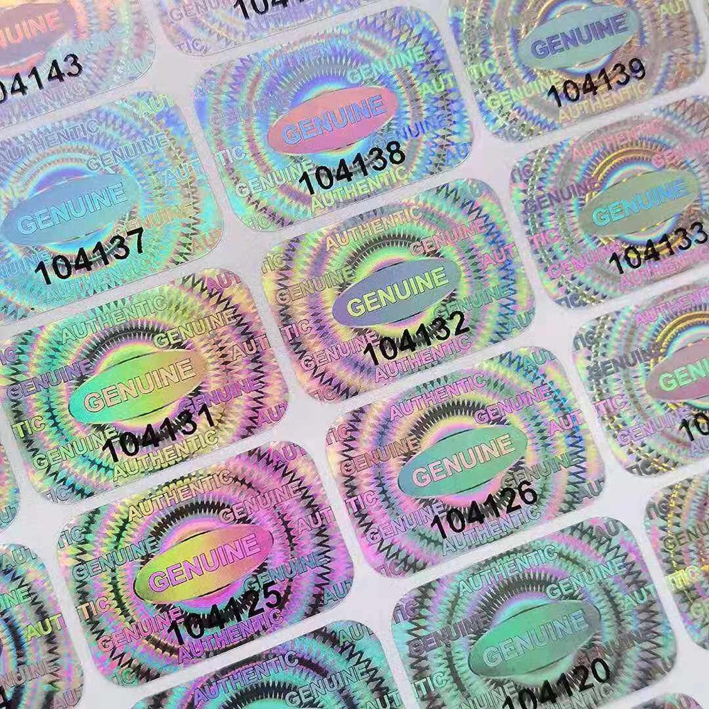 2.5x1.5cm 60Pcs Hologram Security Seal Tamper Proof Stickers ...