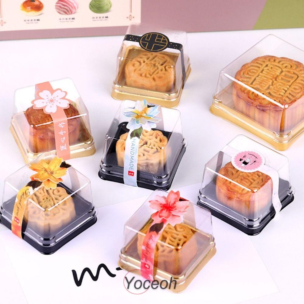 YOCEOH 50Pcs Muffin Container Box, Party Supplies Dome Mini Cupcake ...