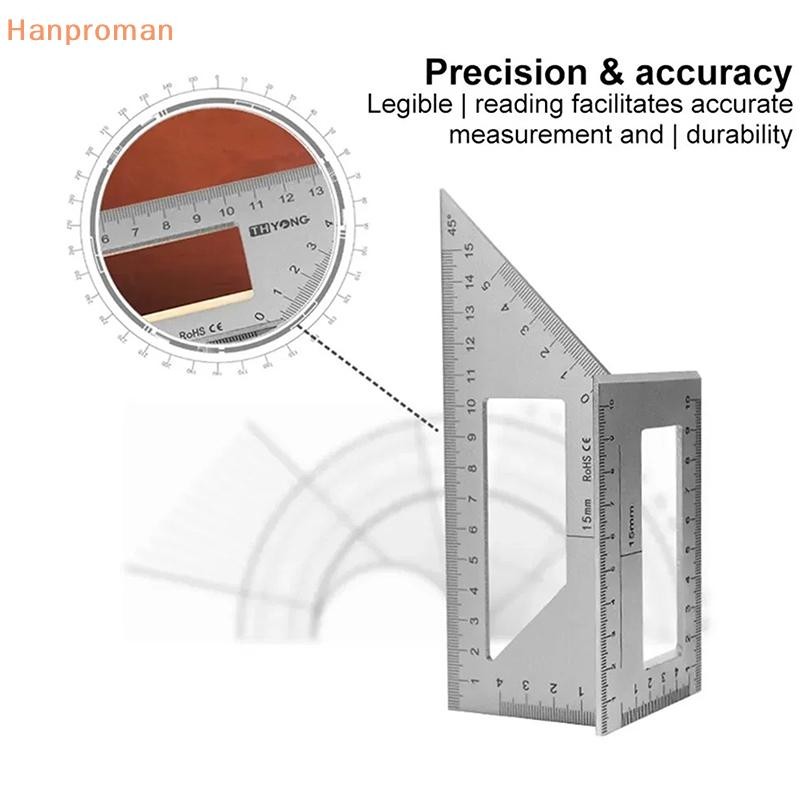 Hanproman> Multifunctional Angle Ruler 45 90 Degree Aluminum Alloy ...
