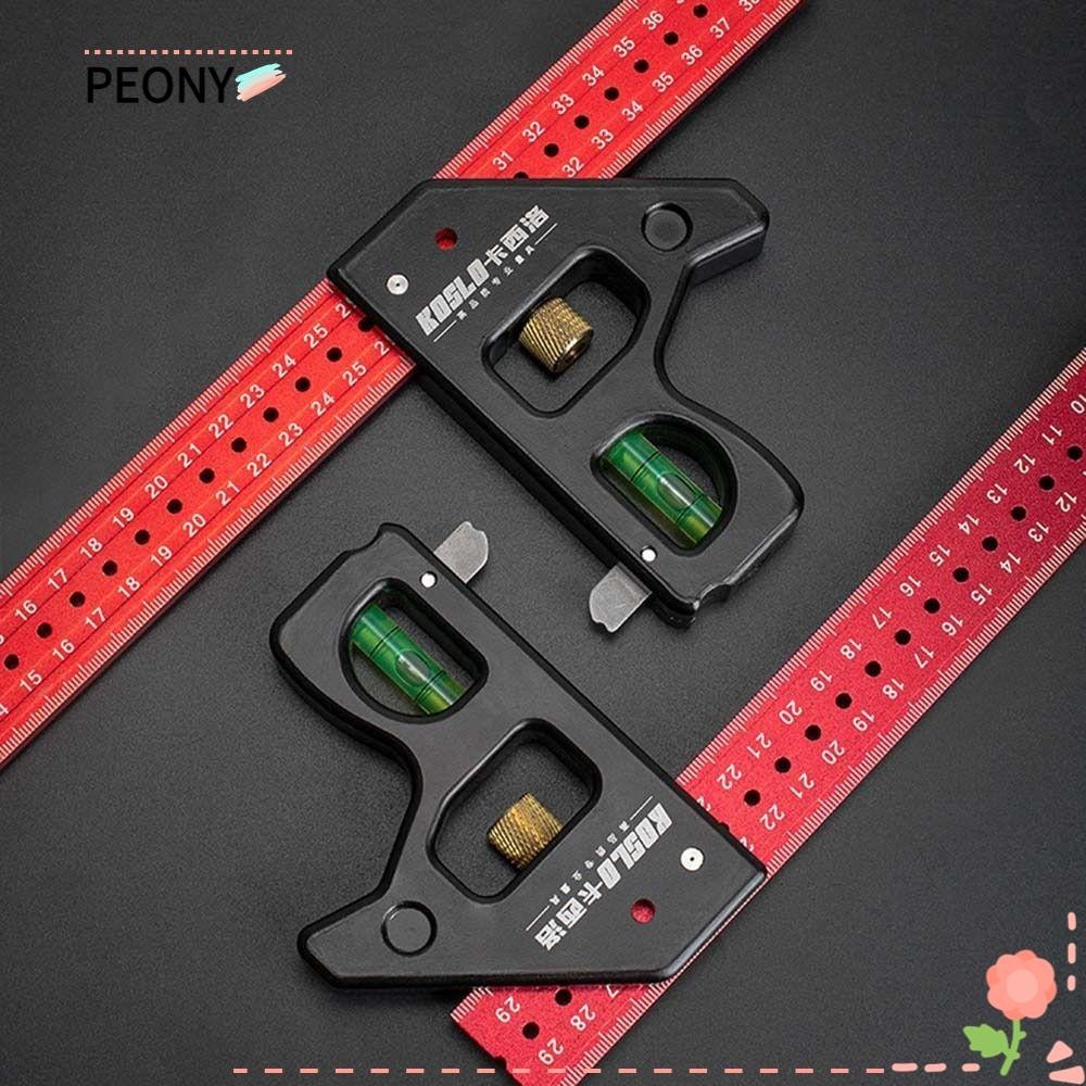 PEONY Combination Right Angle Ruler, Movable 30/40cm Level Gauge ...
