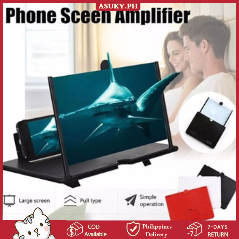 10/12'' 3 Mobile Phone Screen Magnifier HD Movie Enlarged Video ...