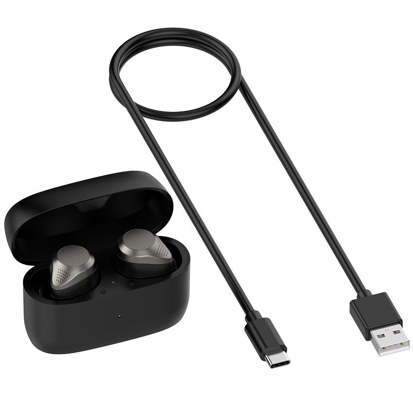 Oplaadkoffer voor Jabra Elite 85t oordopjes, vervangende oplader met oplaadkabel oplaadstation opbergvak voor Elite 85t headset