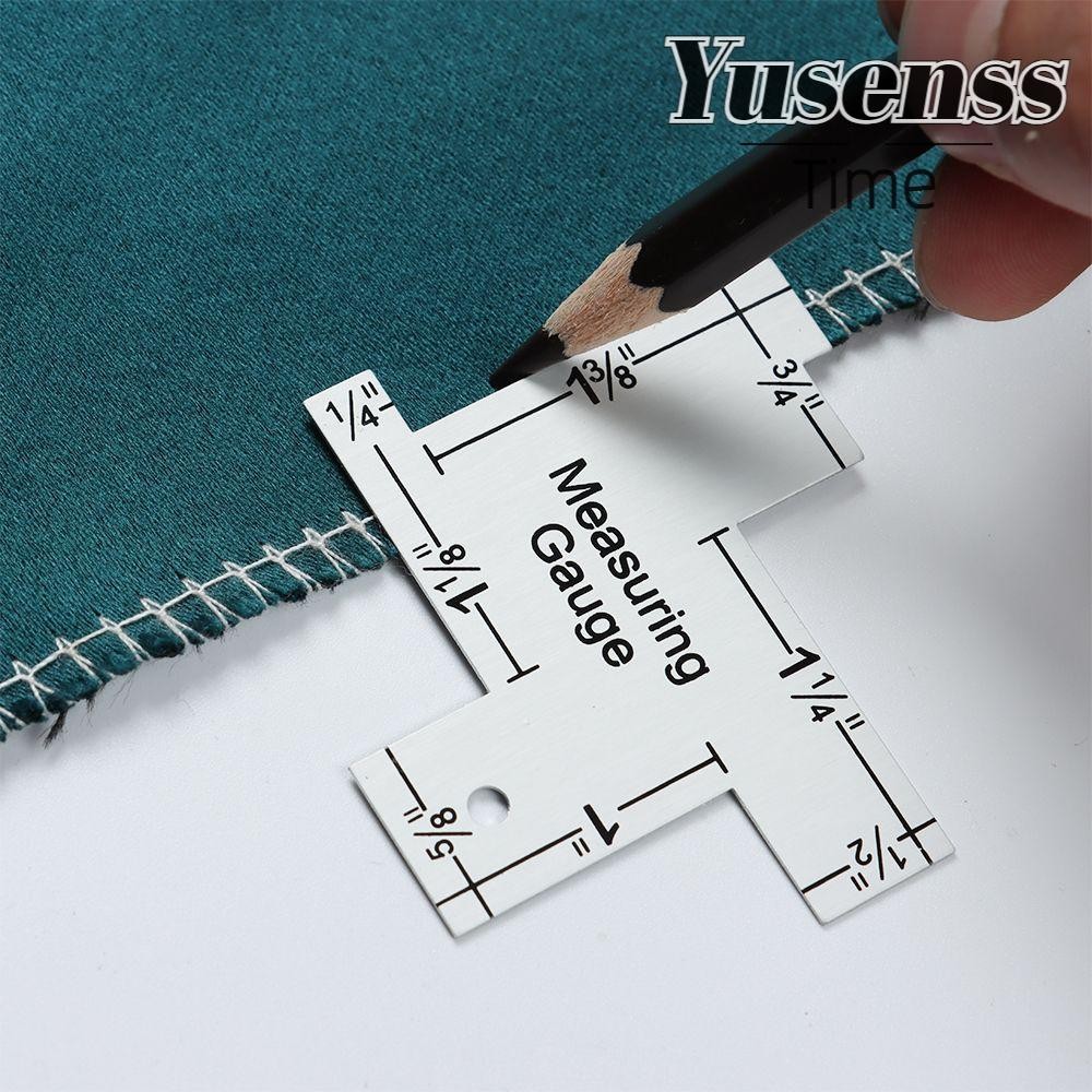 YUSENSS Measuring Gauge Metal Precision Seam DIY Craft Template Sewing ...