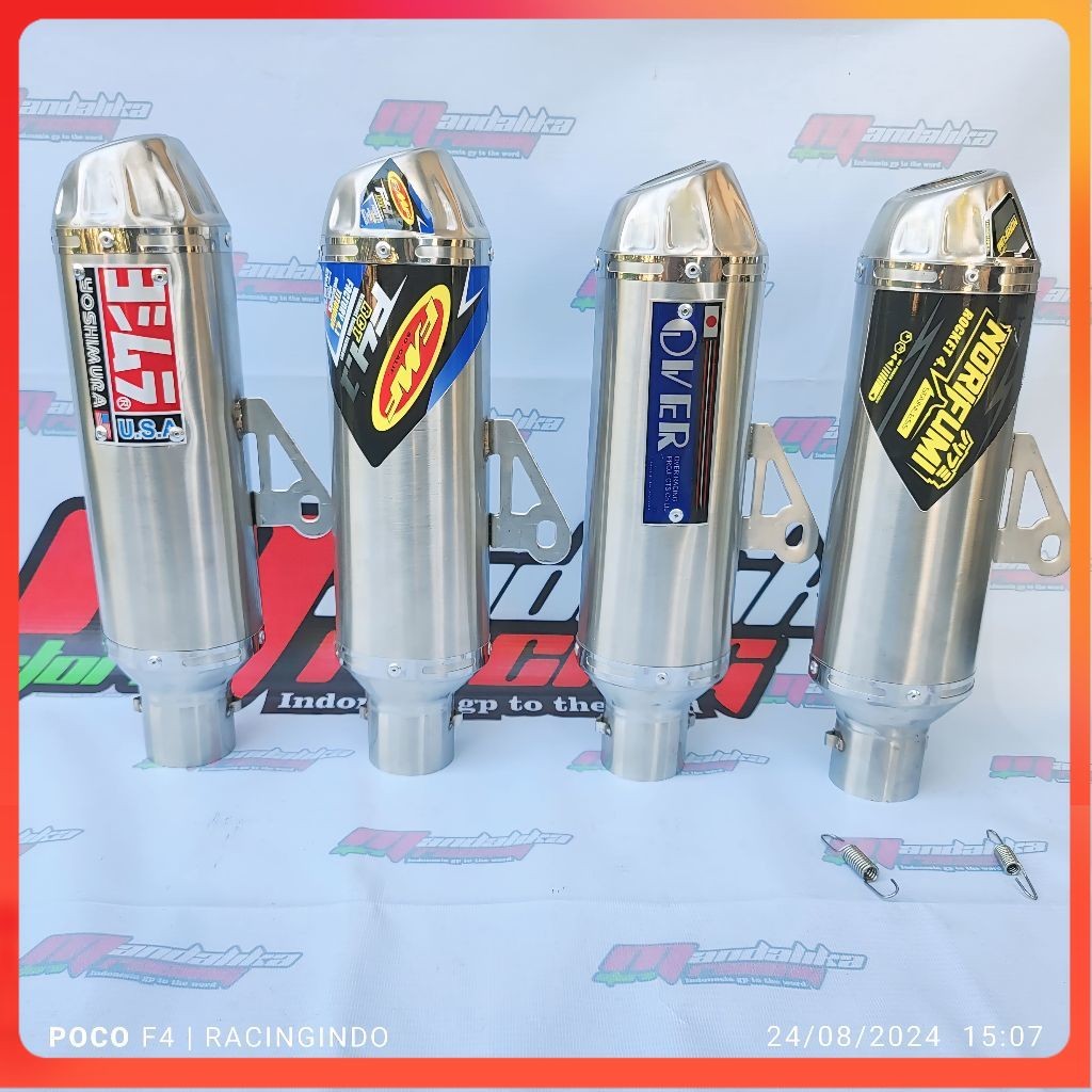 Exhaust muffler pipe canister only 38 51mm norifumi fmf ktm over