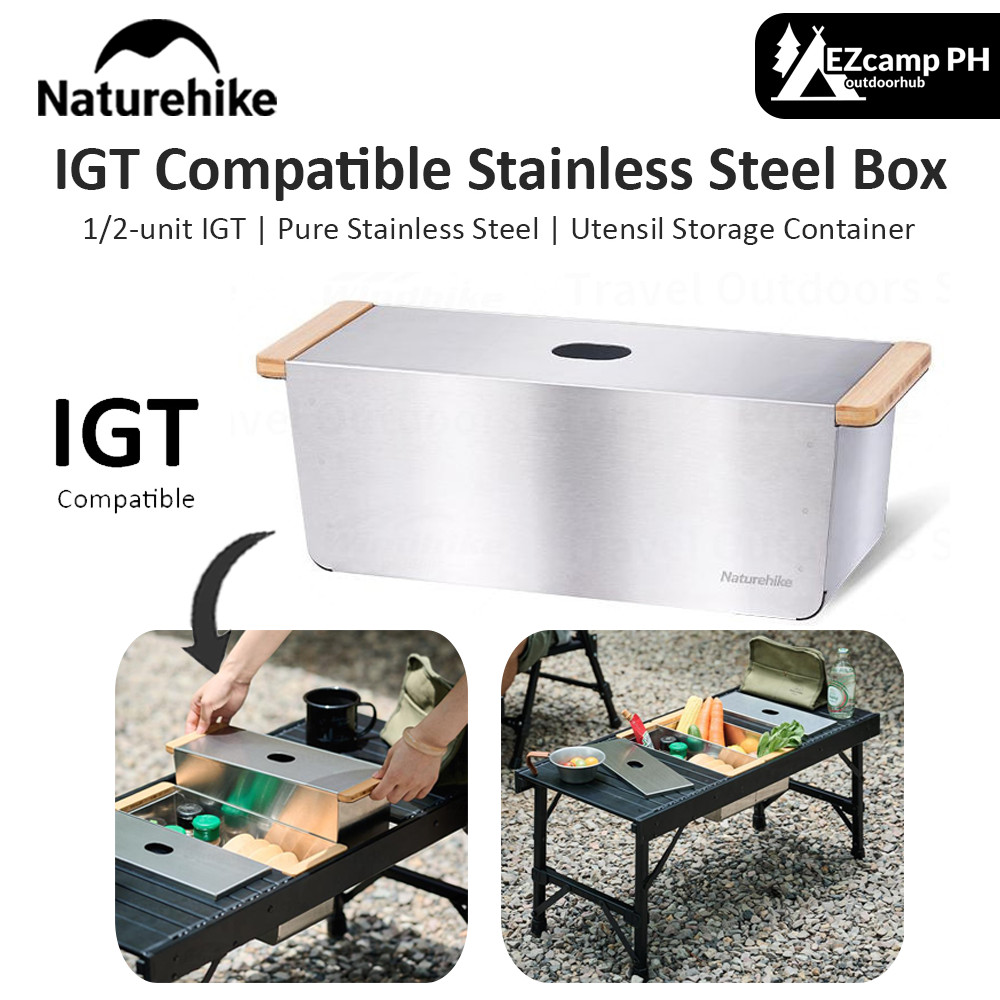 Naturehike IGT Compatible Stainless Steel 4L Storage Box 1/2 Unit ...