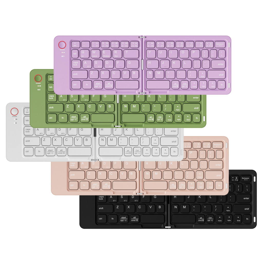 Mini Folding Keyboard Bluetooth Wireless Portable Universal Foldable ...