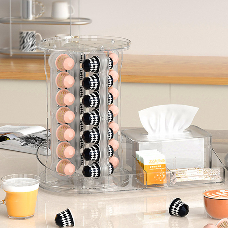 Capsule coffee storage rack rotating rack storage box DolceGusto ...