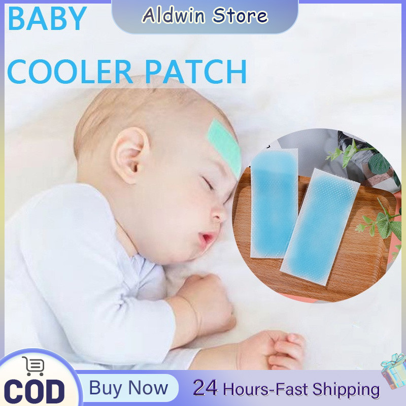 ALDWIN 2Pcs Cooling Gel Patch for Fever Headache Relief Cold Sticker ...