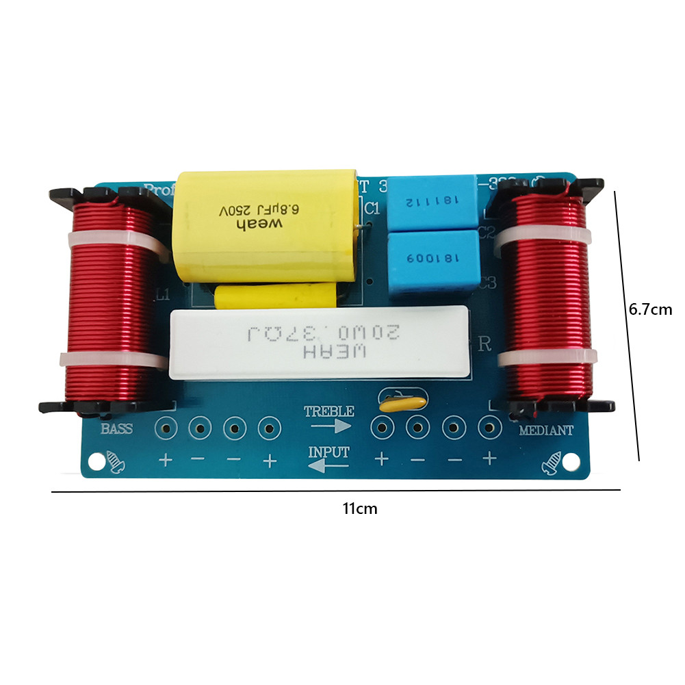1000W Dual Bass 2 Way 3 Unit High-Low Speaker Frequency