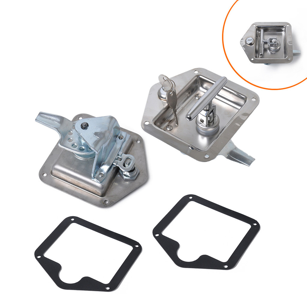 RV Trailer T-Lock Stainless Steel Door Panel Plane Lock Tool Box Lock ...