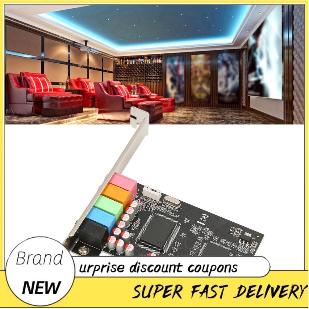 Freemarket PCIE 5.1 Sound Card Computer Internal Cards Support Playback ...