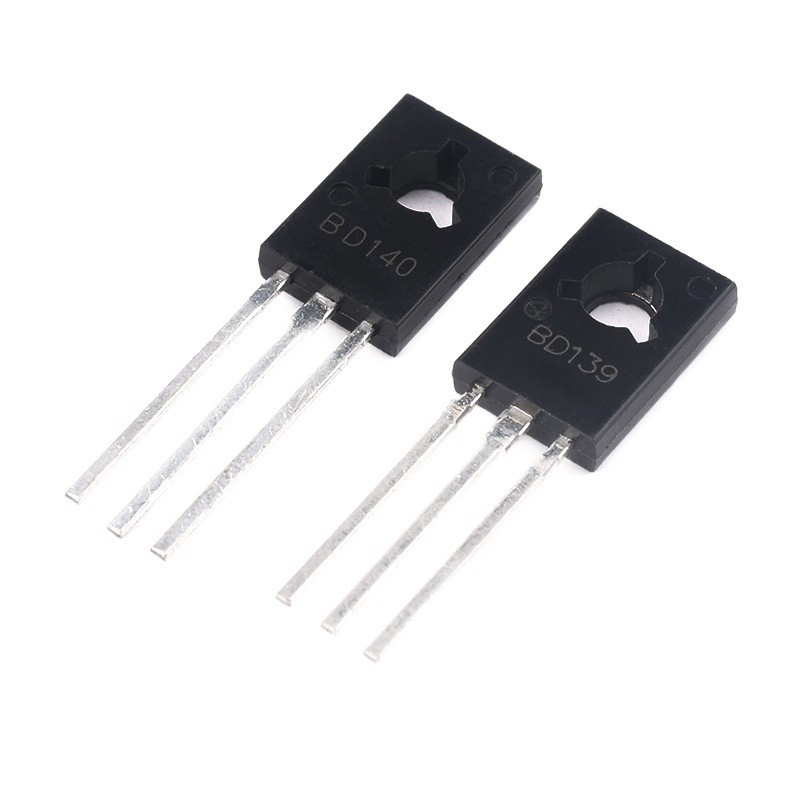 COD☆Straight plug transistor BD139 NPN BD140 PNP 1.5A 80V TO-126 power ...