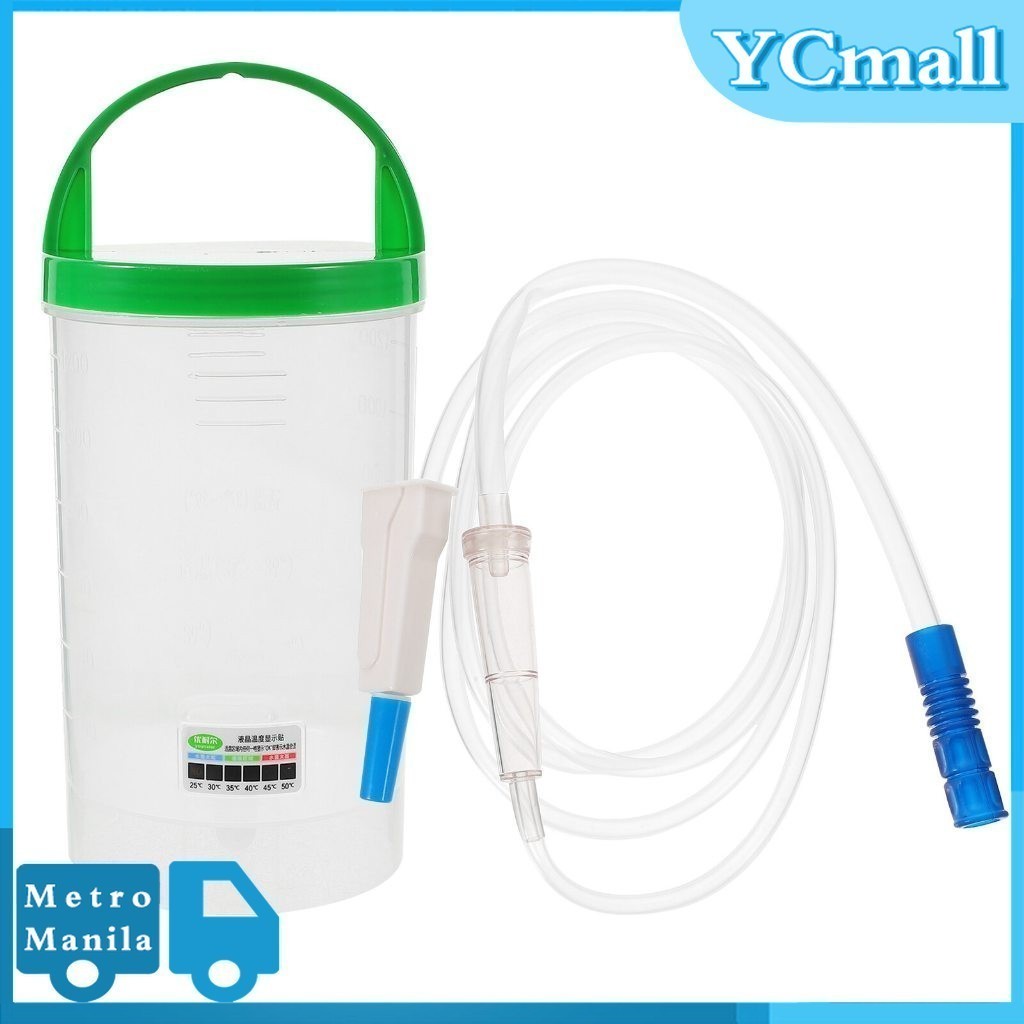 1200ml Plastic Enema Cleaner With Conduit Reusable Enema Bucket Kit ...