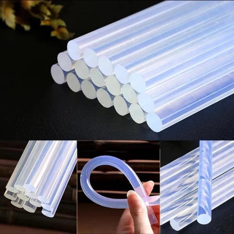 10pcs Hot Melt Adhesive Glue Sticks Translucent Small GlueStick Rod for ...