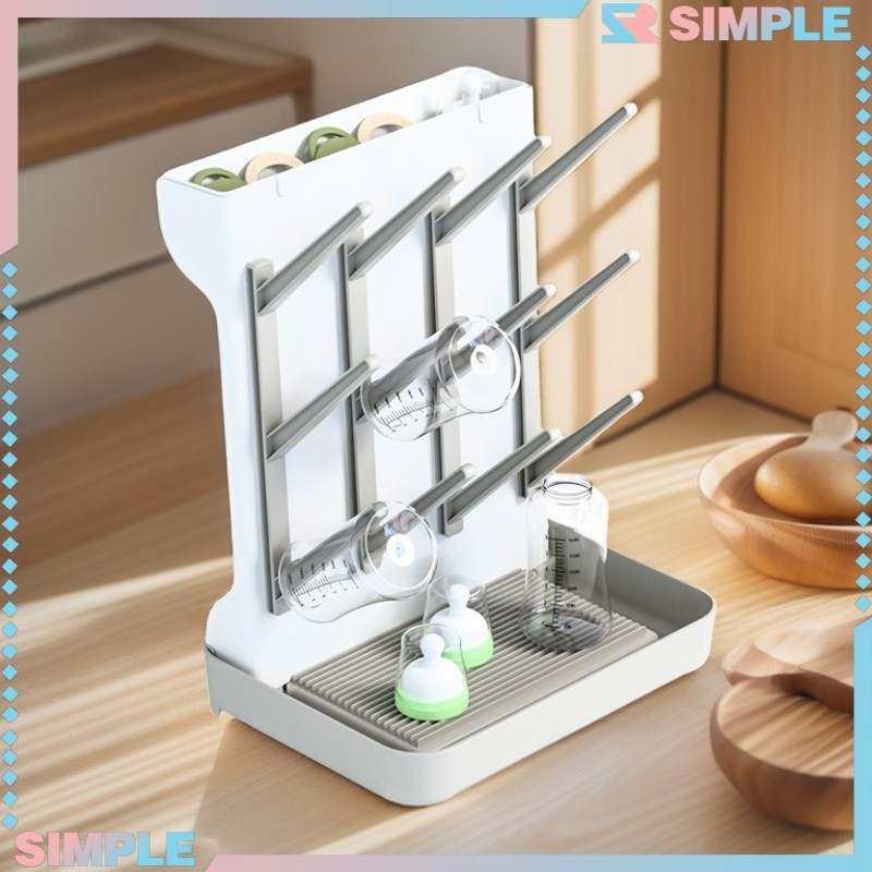 The Baby Bottle Disinfection Drying Rack Is Detachable, Portable and ...