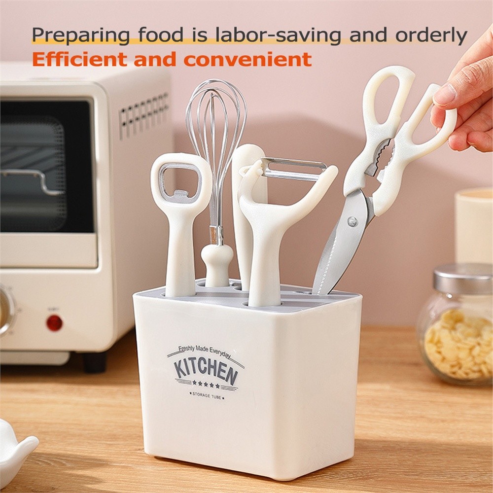 5/6Pcs Cooking Knife Sets with Storage Box Stainless Steel Chef Knife ...