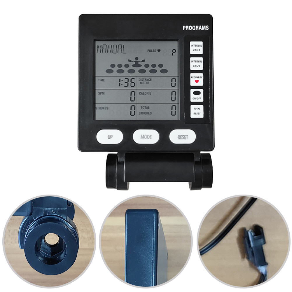 Advanced Rowing Machine Monitor with Time Distance and Calorie Tracking ...