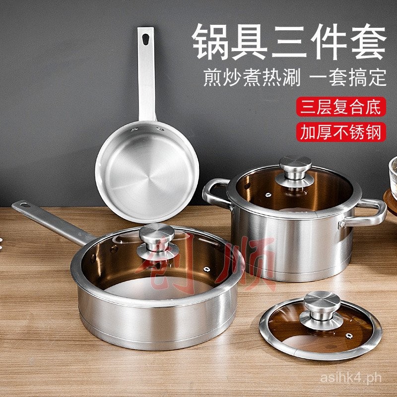 Factory Direct Sales430Stainless Steel Set Pot Thickened Compound ...