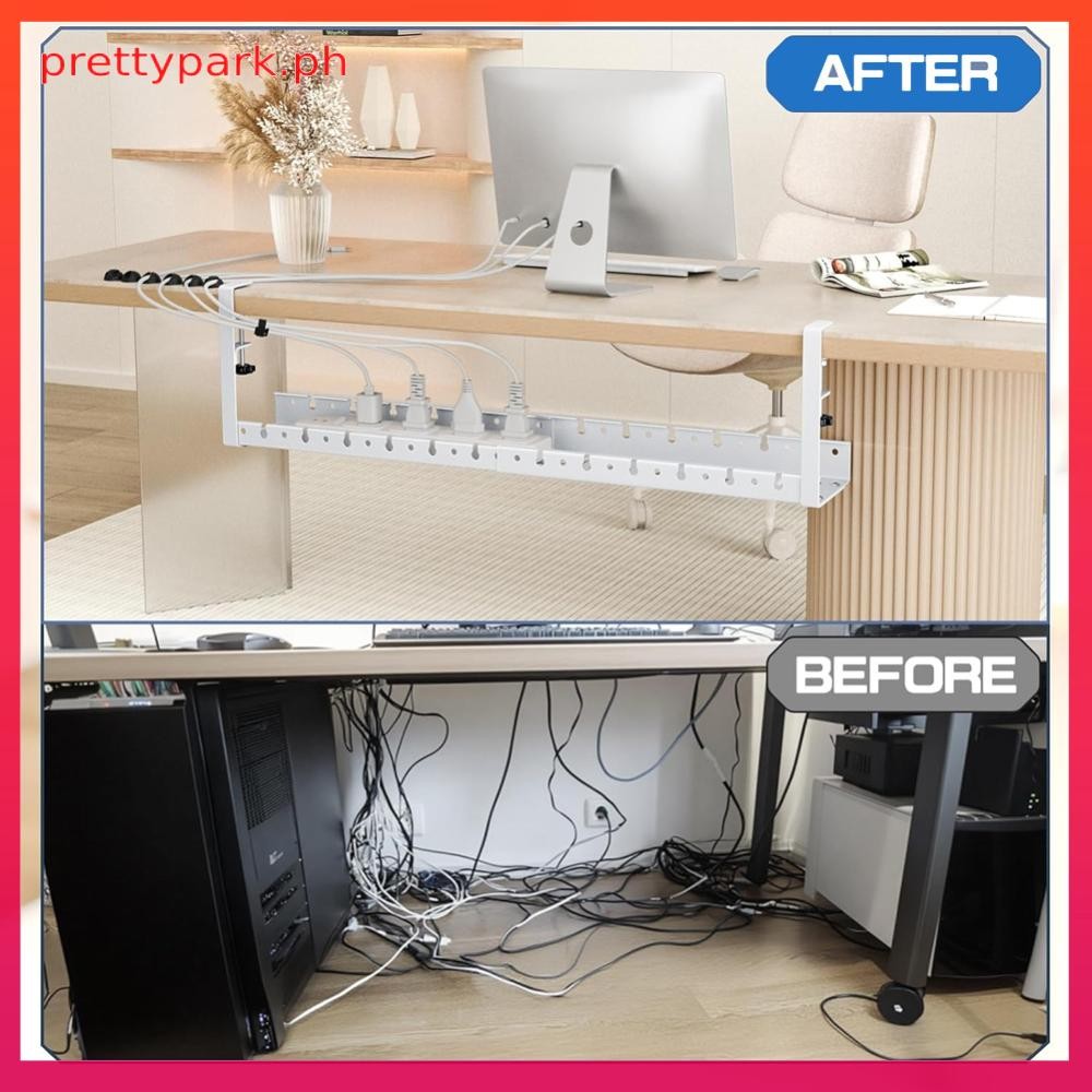 Expandable Under Desk Cable Management Tray Heavy Duty Under Desk Cable ...