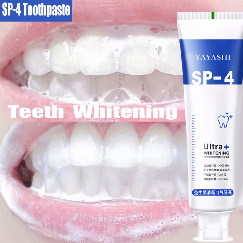 SP-4 Teeth Whitening Toothpaste Cleansing Teeth Remove Plaque Oral Odor ...