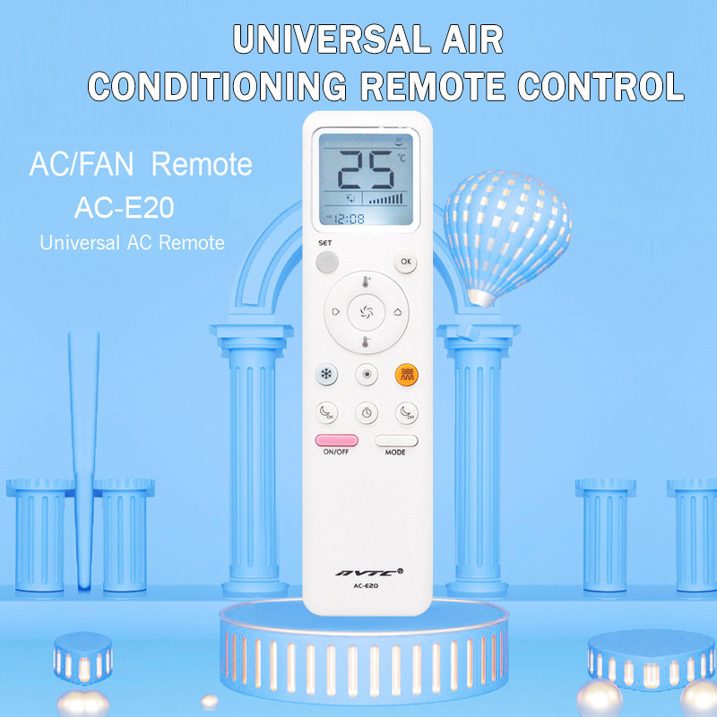 Universal Wireless Remote Control AC Digital LCD Remote Control for Air ...