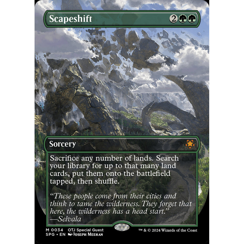 Scapeshift (Borderless) [Outlaws of Thunder Junction Special Guests ...