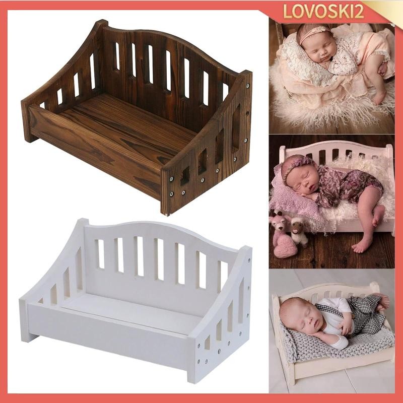 [Lovoski2] Doll Bed Baby Photo Prop Basket Newborn Photography Props ...