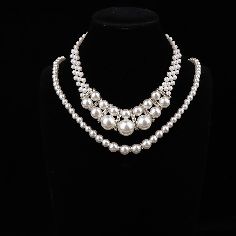 BDB Fashion Vintage Womens Bride Wedding Jewelry Set Rhinestone Faux