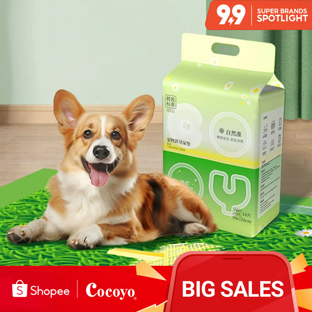 Cocoyo Pet Pee Pad Pack or Training Pad Green Grass for Dogs and Cats
