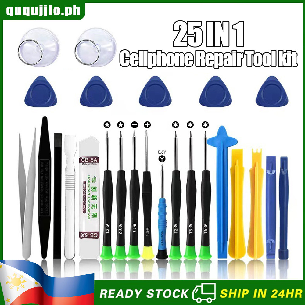 25 IN 1 Mobile Cellphone Repair Tool Kit Computer Watch Disassembly ...