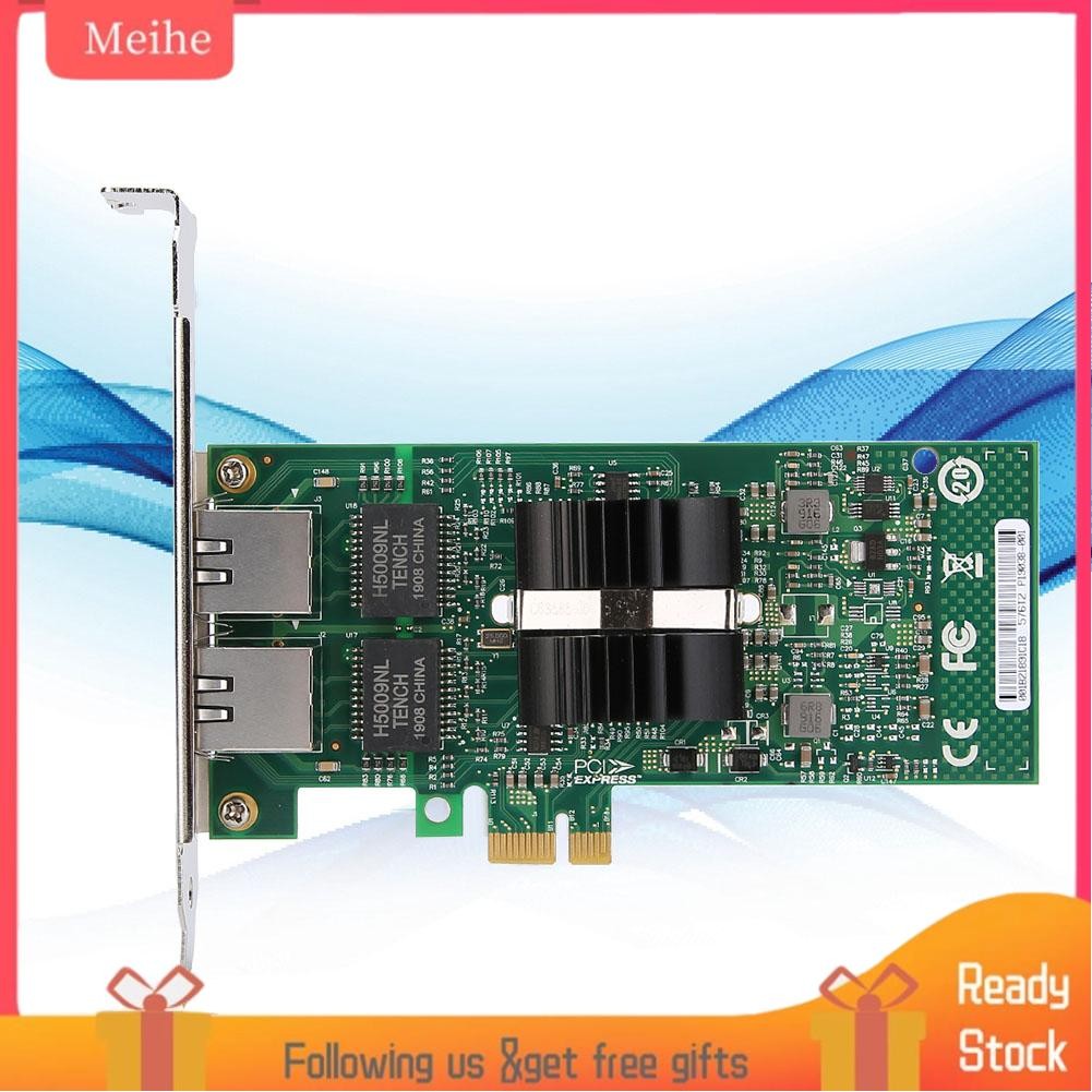 Meihe 82576T2 PCIE X1 DualPort Network Card Server NIC LED Gigabit