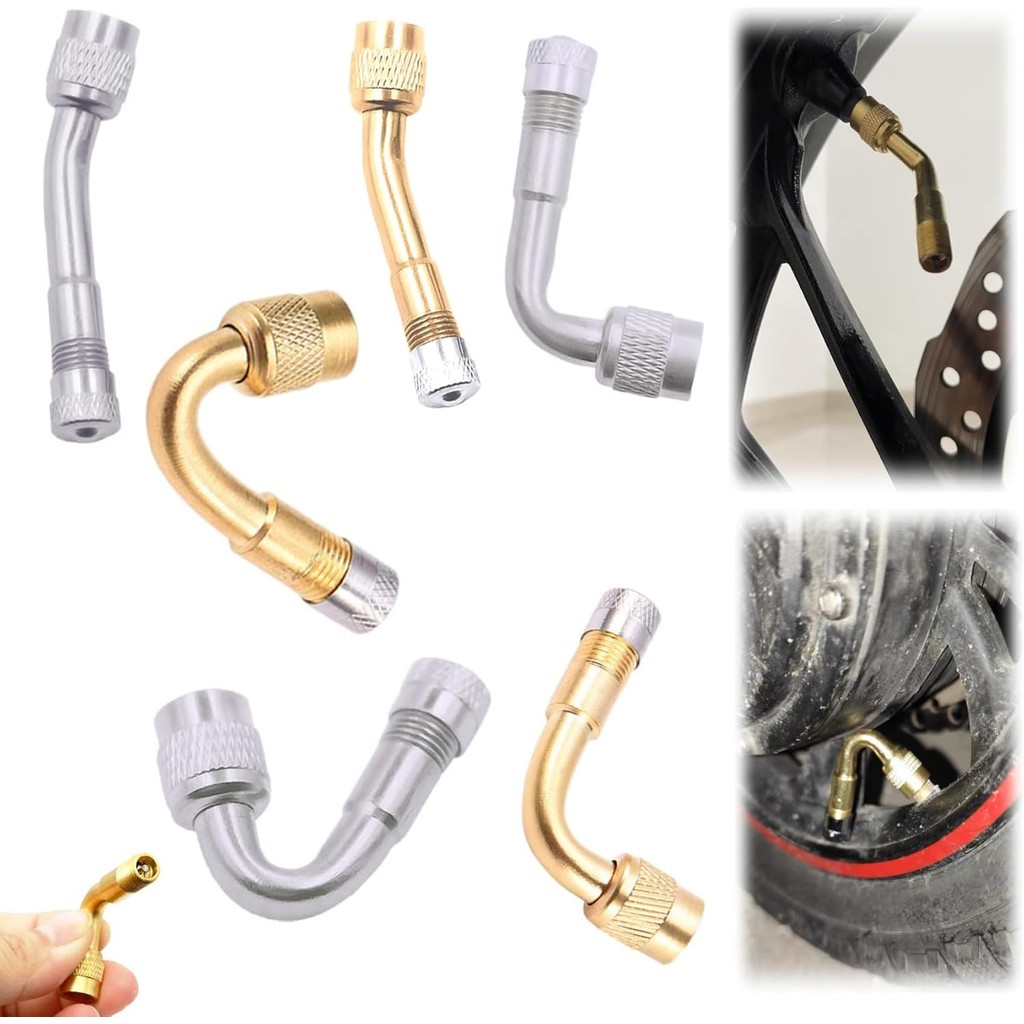 Multifunctional Pure Brass Inflatable Nozzle Extender, Tire Valve Stem