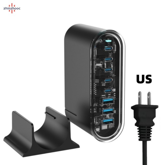 vip 268W GaN Charger Hub 5 USB C Ports 3 USB A Ports PD100W Fast ...