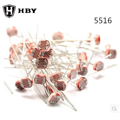 20PCS x 5516 Light Dependent Resistor LDR 5MM Photoresistor wholesale ...