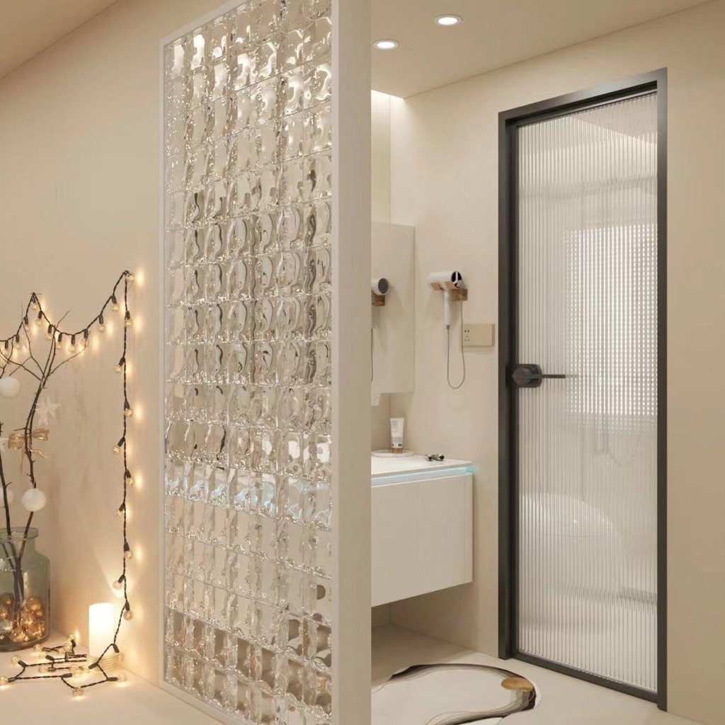 2024 Crystal Glass Brick Transparent Glass Brick Partition Wall ...