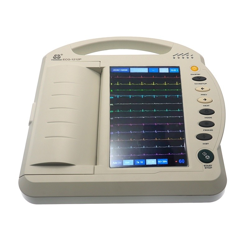 ★12 Channel Hospital Equipment ECG Machine EKG Printer ...