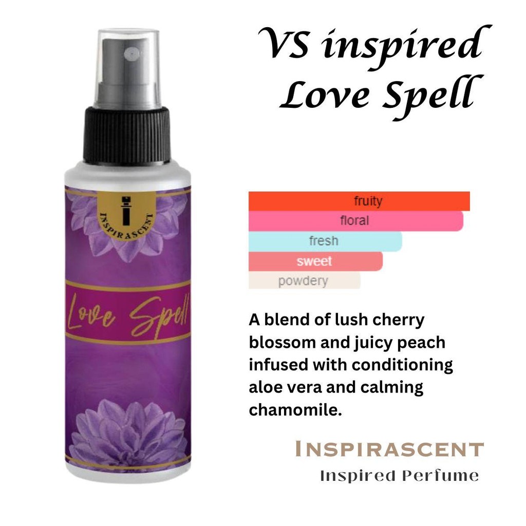 F69 VS LOVE SPELL 85 mL, 25 OilBased by Inspirascent Shopee Philippines