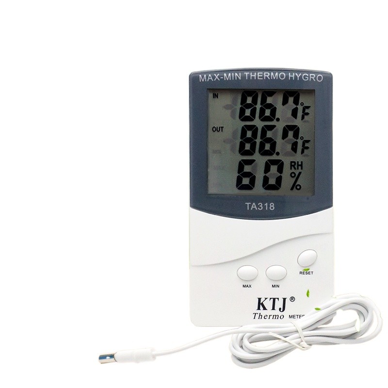 ﹉Industrial-grade electronic dual temperature plus humidity external ...