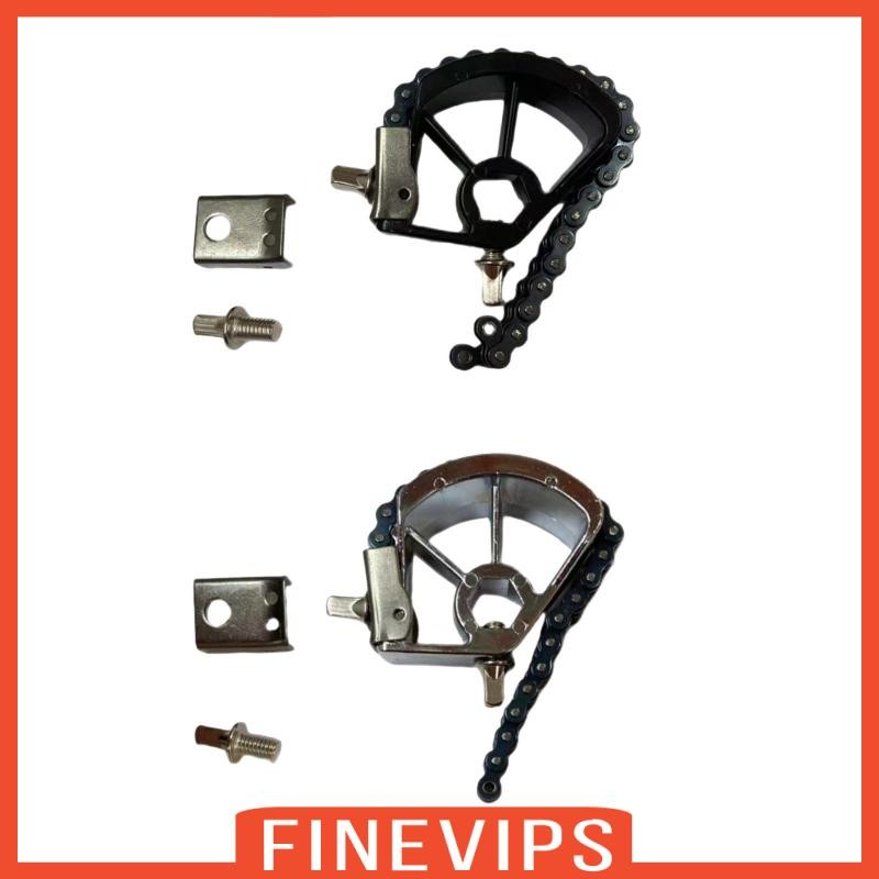 [Finevips] Double Chain Drive Pedal Hammer Pedal Chain Convenience