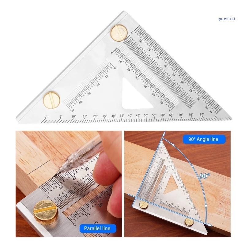 【SUIT*】 Steel Sqaure Layout Tool Measuring Ruler with Clear Scale for ...